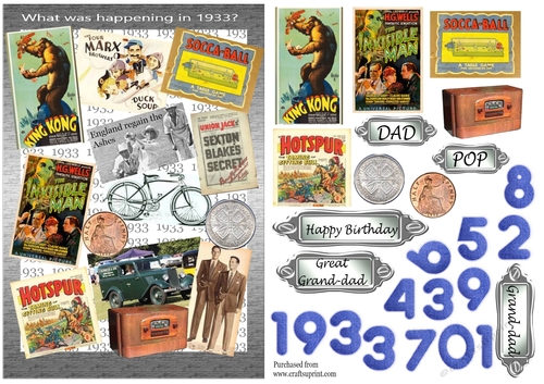 Birth year 1933 - male 