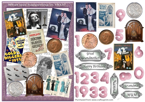 Birth year 1933 - Female