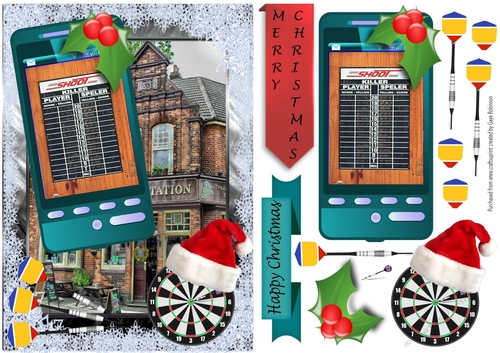 Christmas Darts Phone, Cyprus flag darts