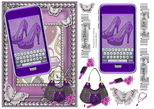 Shoes Phone Purple