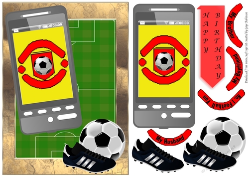 Football Phone Card for MU Fan