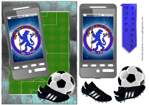 Football Phone Card Chelsea Fan