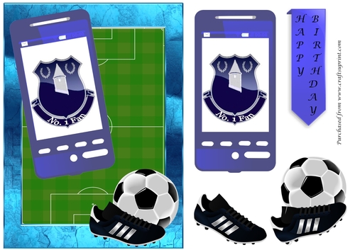 Football Phone Card for Everton Fan