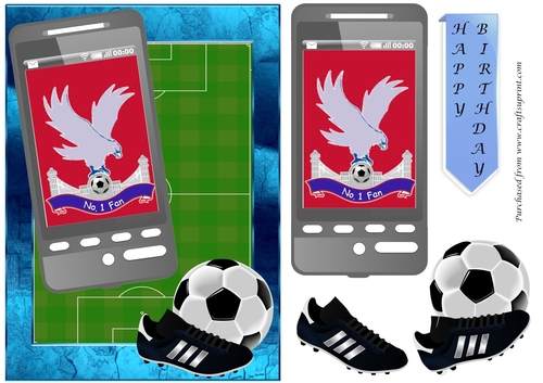 Football Phone Card for Crystal Palace Fan