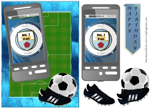 Football  Phone Card for Man City Fan