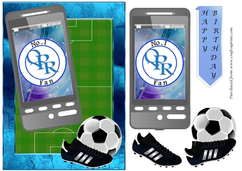 Football Phone Card for QPR Fan