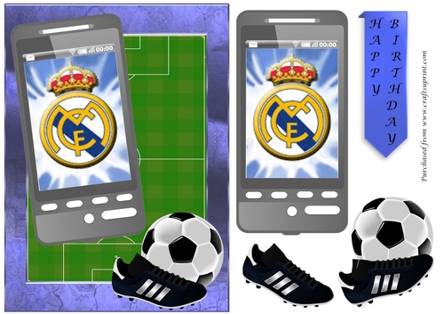 Football Phone card for Real Madrid Fan