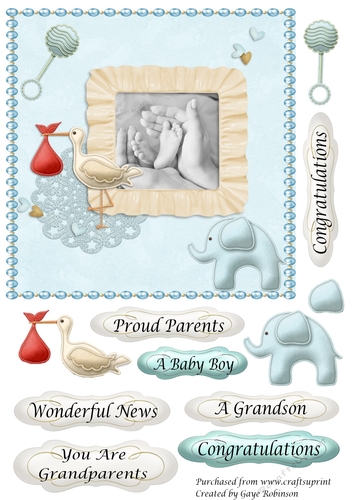 Congratulations Grandparents Baby Boy