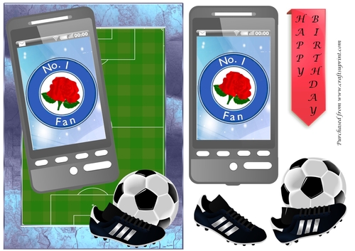 Football Phone Card for Blackburn Rovers Fan