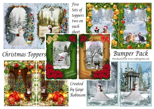 Christmas Toppers Bumper Kit - 5 sets