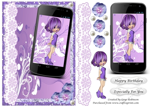 Sweet Girl in Purple