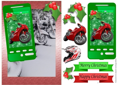 Christmas Motorcycle Phone 1