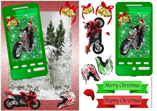 Christmas Motorcycle Phone 2