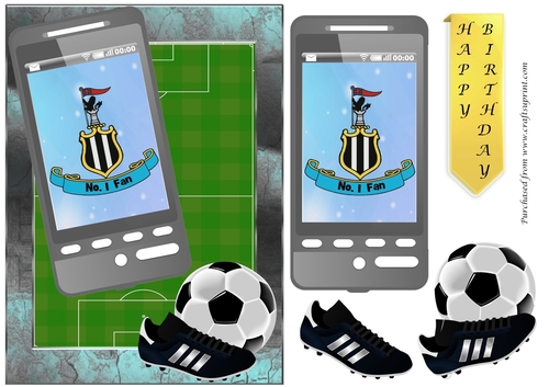Football Phone Card for Newcastle Fan