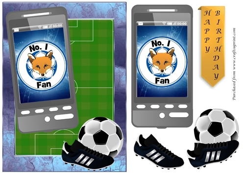 Football  Phone Card for Leicester City Fan