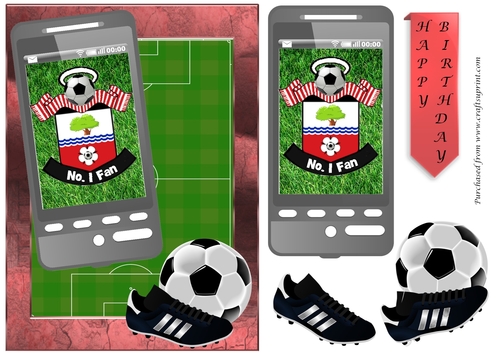 Football Phone Card for Southampton Fan