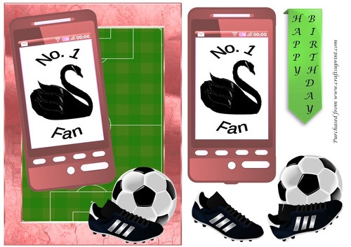 Football Phone Card for Swansea City Fan
