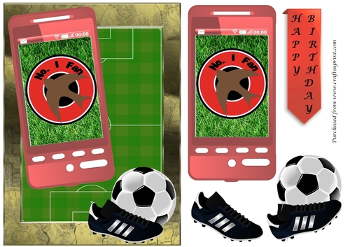 Football Phone Card for Walsall Fan