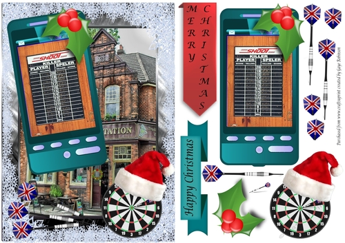 Christmas Darts Phone