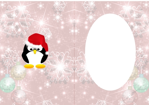 Insert for Red Phone with Christmas Penguin cup816278_3656