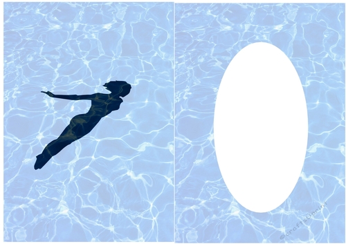 Insert for Female Swimmer Phone card design cup850043_3656