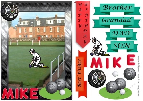 MIKE Bowls Card
