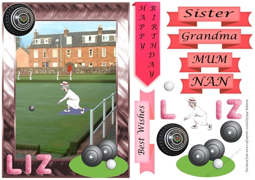 LIZ Bowls Card - other names available