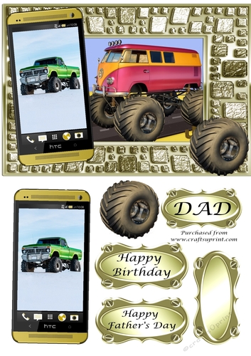 Monster Truck Phone Card