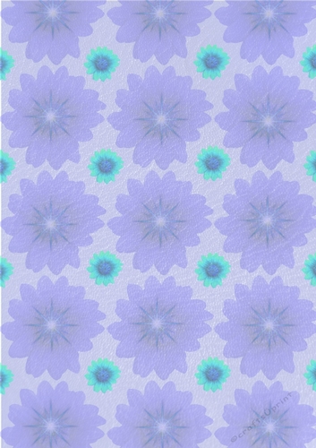Blue flowers and sparkles textured background paper