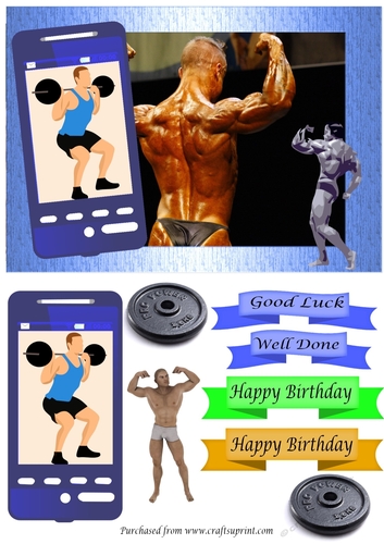 Male body builder Phone Card 