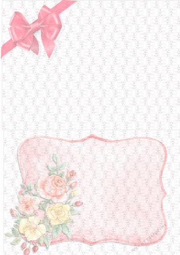 Insert for Baby Girl in Basket card  cup872818