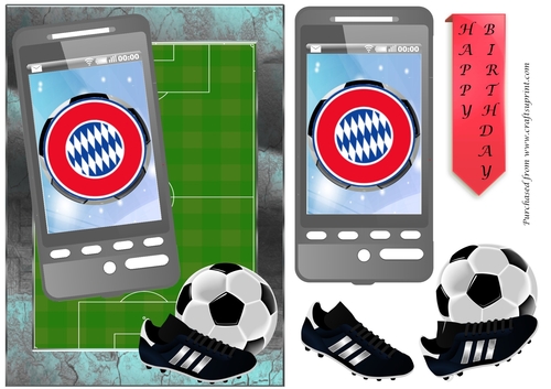 Football Phone card for Bayern Munich fan