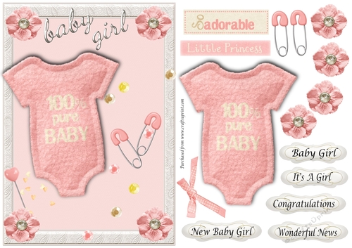 Baby Girl Card