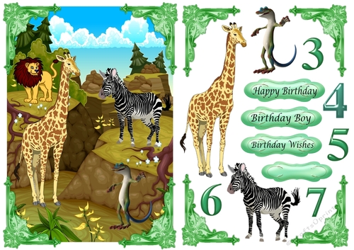 African Wildlife Birthday Boy