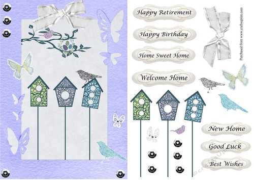 Birds & Butterflies - Moving home / Retirement / Birthday