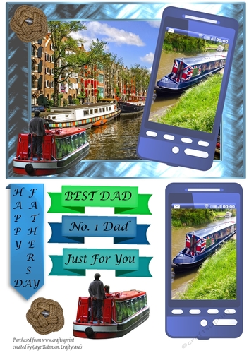Fathers Day Canal Boat Phone 