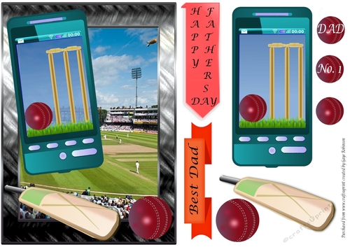Fathers Day Cricket Phone 