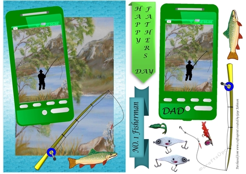 Fathers Day Fishing Phone 