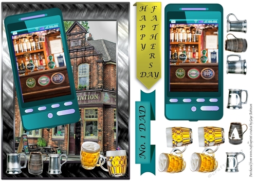 Fathers Day Pub & Beer Phone 