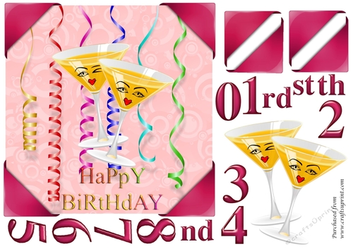 Birthday Martini 1 - ages 18 - 100