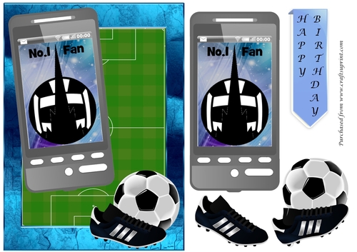 Football Phone card for Falkirk Fan