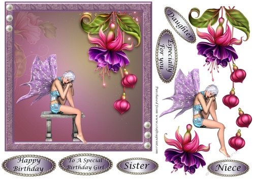 Fushia Pea Fairy 1