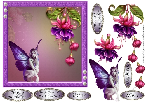 Fushia Pea Fairy 2