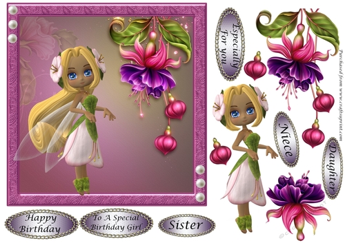 Fushia Pea Fairy 3