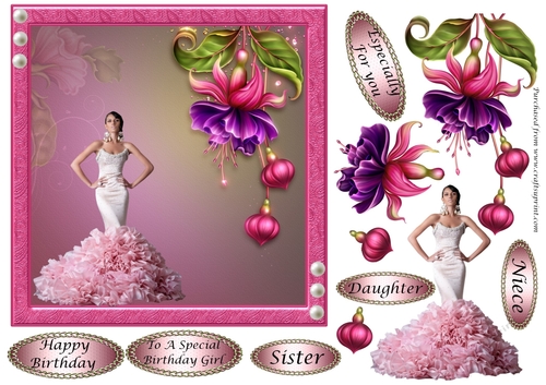 Fushia Pea Glamour Girl