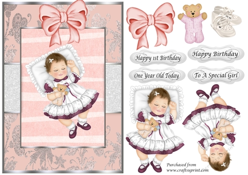 Baby Girl 1st Birthday