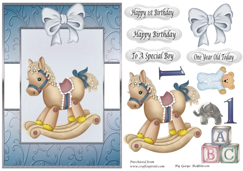 Baby Boy 1st Birthday