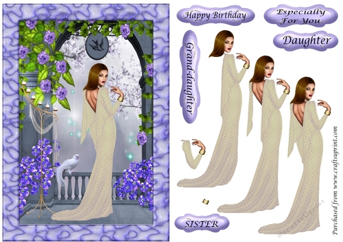 Elegant Lady in White