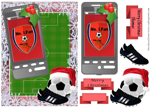 Christmas phone card 2 for Arsenal Fan