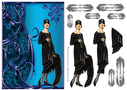 Elegant Lady 4 in black